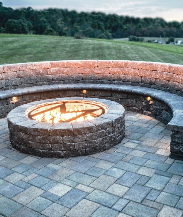 Fire Pits Landscape Solutions In Blue, Blue Stones For Fire Pit