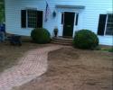 Landscape Solutions preps a residential property for laying sod.